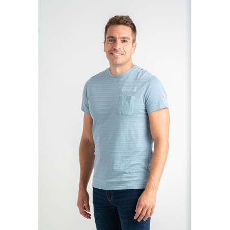 CAMISETAS LISTADO CON BOLSILLO