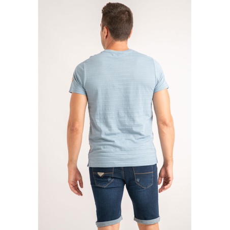 CAMISETAS LISTADO CON BOLSILLO