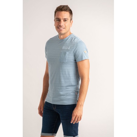 CAMISETAS LISTADO CON BOLSILLO