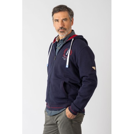 SUDADERA ABIERTA  CON CAPUCHA
