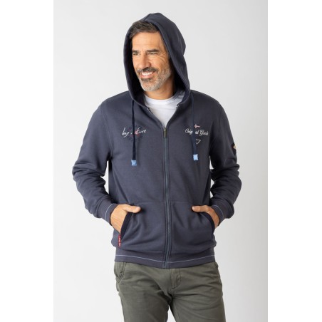 SUDADERA ABIERTA  CON CAPUCHA