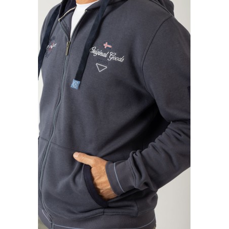 SUDADERA ABIERTA  CON CAPUCHA