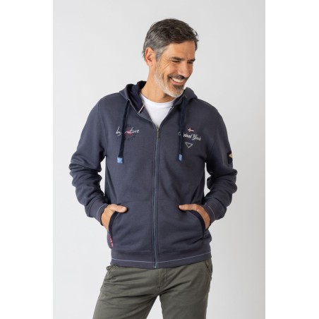 SUDADERA ABIERTA  CON CAPUCHA