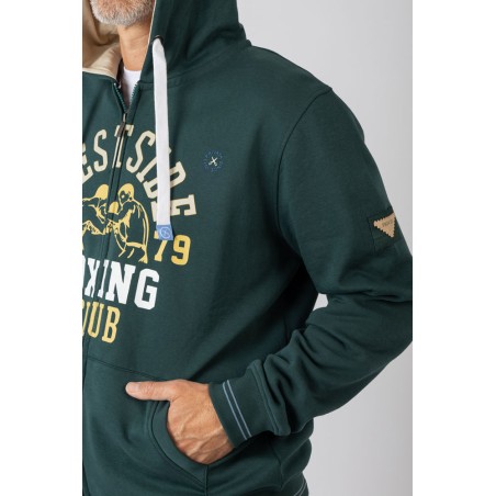 SUDADERA ABIERTA  CON CAPUCHA