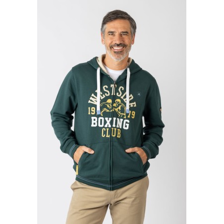 SUDADERA ABIERTA  CON CAPUCHA