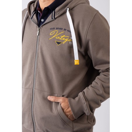 SUDADERA ABIERTA  CON CAPUCHA