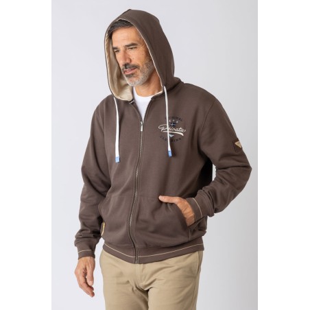 SUDADERA ABIERTA  CON CAPUCHA