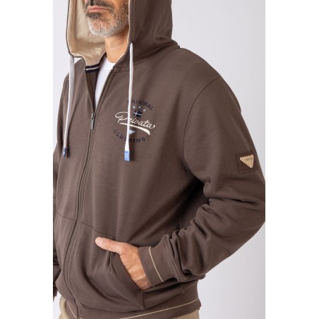 SUDADERA ABIERTA  CON CAPUCHA