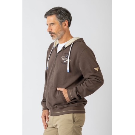 SUDADERA ABIERTA  CON CAPUCHA