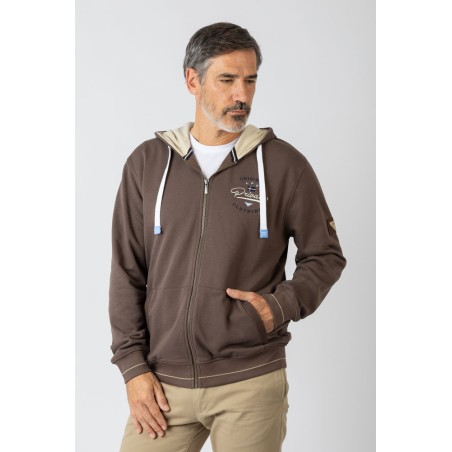 SUDADERA ABIERTA  CON CAPUCHA