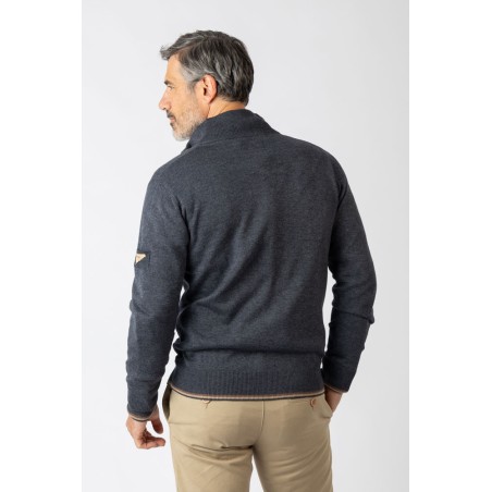 CHAQUETA DE PUNTO CON CREMALLERA