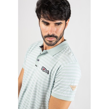 STRIPED SHORT SLEEVE POLO