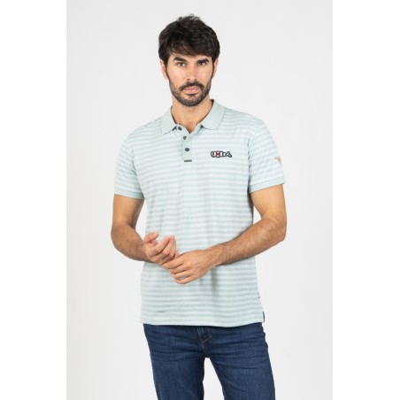 STRIPED SHORT SLEEVE POLO