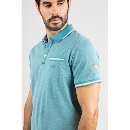 TEXTURED SHORT SLEEVE POLO