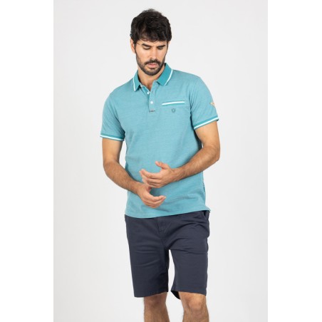 TEXTURED SHORT SLEEVE POLO