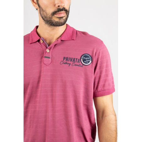 TEXTURED SHORT SLEEVE POLO