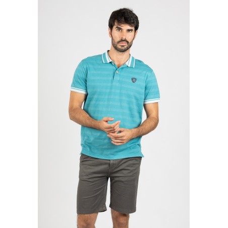 TEXTURED SHORT SLEEVE POLO
