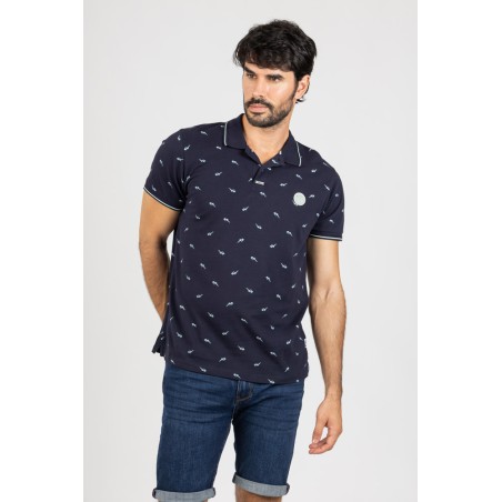 PRINTED SHORT SLEEVE POLO