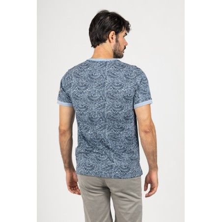 CAMISETA TEJIDO MICROLISTADO TROPICAL