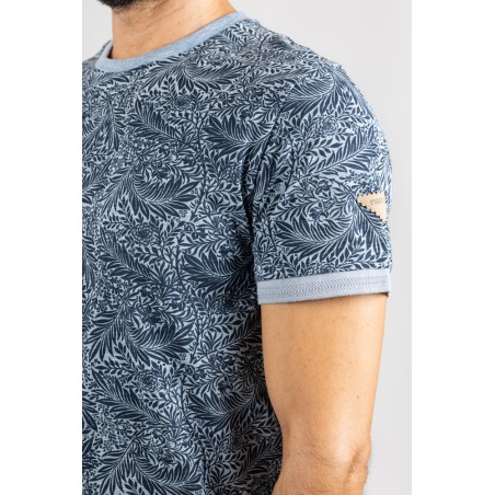 CAMISETA TEJIDO MICROLISTADO TROPICAL