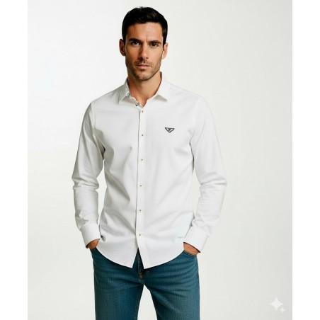 CAMISA BÁSICA BLANCA SLIM