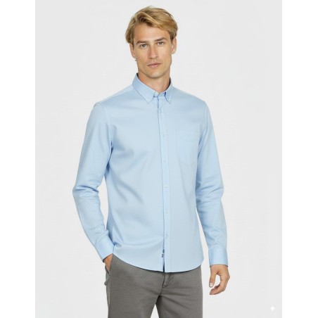 CAMISA BÁSICA AZUL REGULAR