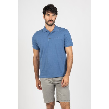 TEXTURED PIQUÉ POLOS WITH POCKET