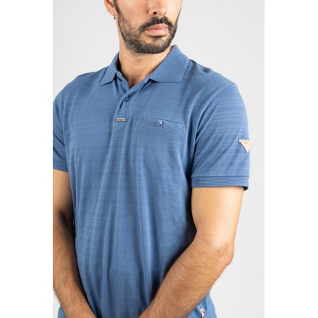 TEXTURED PIQUÉ POLOS WITH POCKET