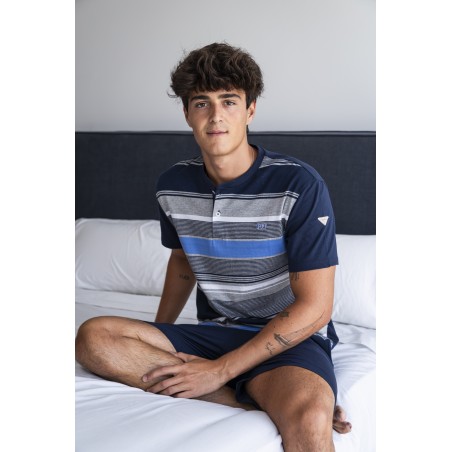 PIJAMA PUNTO LISO-PIJAMA PUNT LLIS-MEN'S PAJAMAS