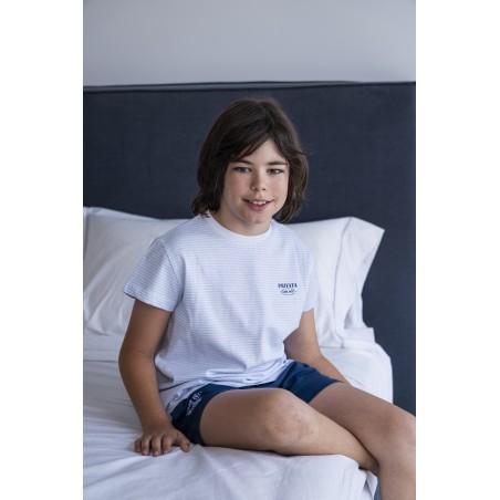 PIJAMA PUNTO LISO-PIJAMA PUNT LLIS-BOY'S PAJAMAS
