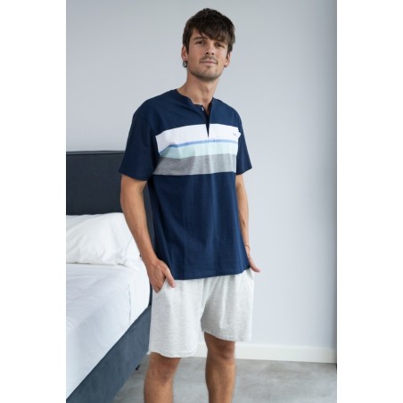 PIJAMA PUNTO LISO-PIJAMA PUNT LLIS-MEN'S PAJAMAS
