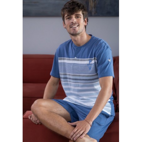 PIJAMA PUNTO LISO-PIJAMA PUNT LLIS-MEN'S PAJAMAS