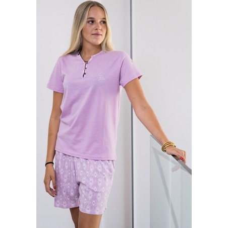 PIJAMA PUNTO LISO-PIJAMA DE PUNT LLIS-WOMEN'S PAJAMAS