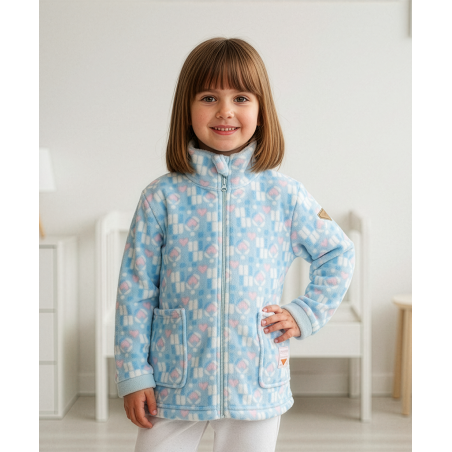 Bata infantil de niña de coralina-Bata infantil de nena de coralina-Girls’ coral fleece robe