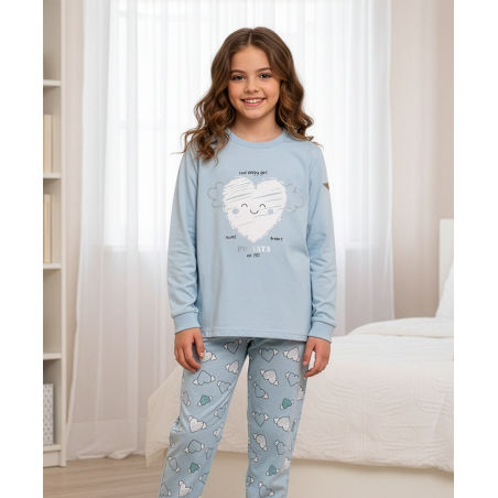 Pijama de niña de interlock- Pijama de nena d’interlock-Girls’ interlock pyjamas