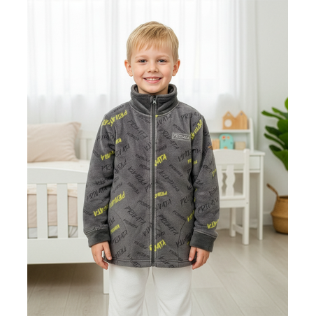 Bata de niño de coralina-Bata de nen de coralina-Boys’ coral fleece robe