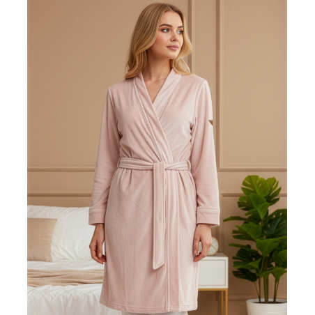 Bata de señora de spandex-Bata de dona de spandex-Women’s spandex robe