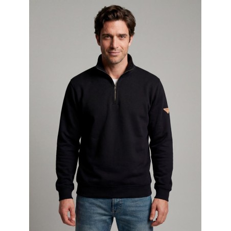 SUDADERA BÁSICA CON CUELLO ALZADO