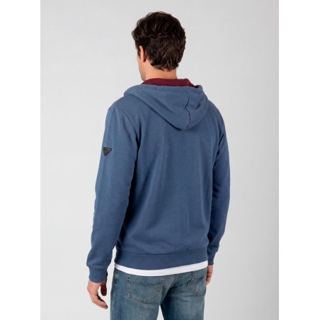 BLUE HOODIE WITH PRIVATA GRAPHIC