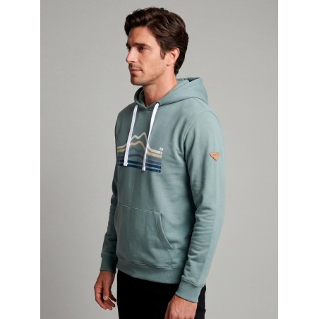 PRIVATA HOODIE WITH MOUNTAIN GRAPHIC