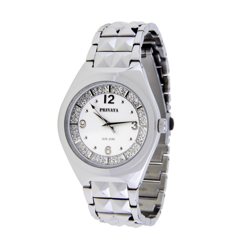 RELOJ PULSERA ANALÓGICO PRIVATA 96 PIEDRAS