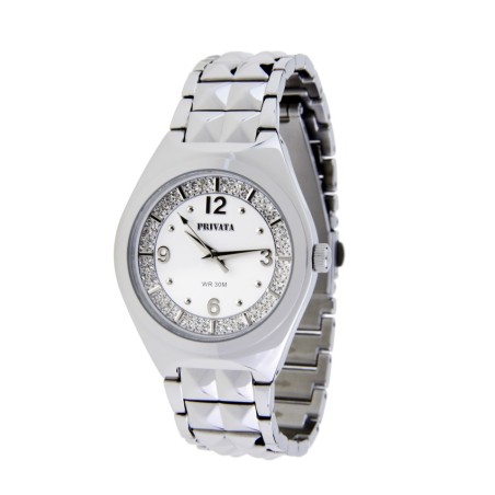 RELOJ PULSERA ANALÓGICO PRIVATA 96 PIEDRAS