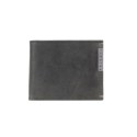 Billetero piel vacuno bitone gris