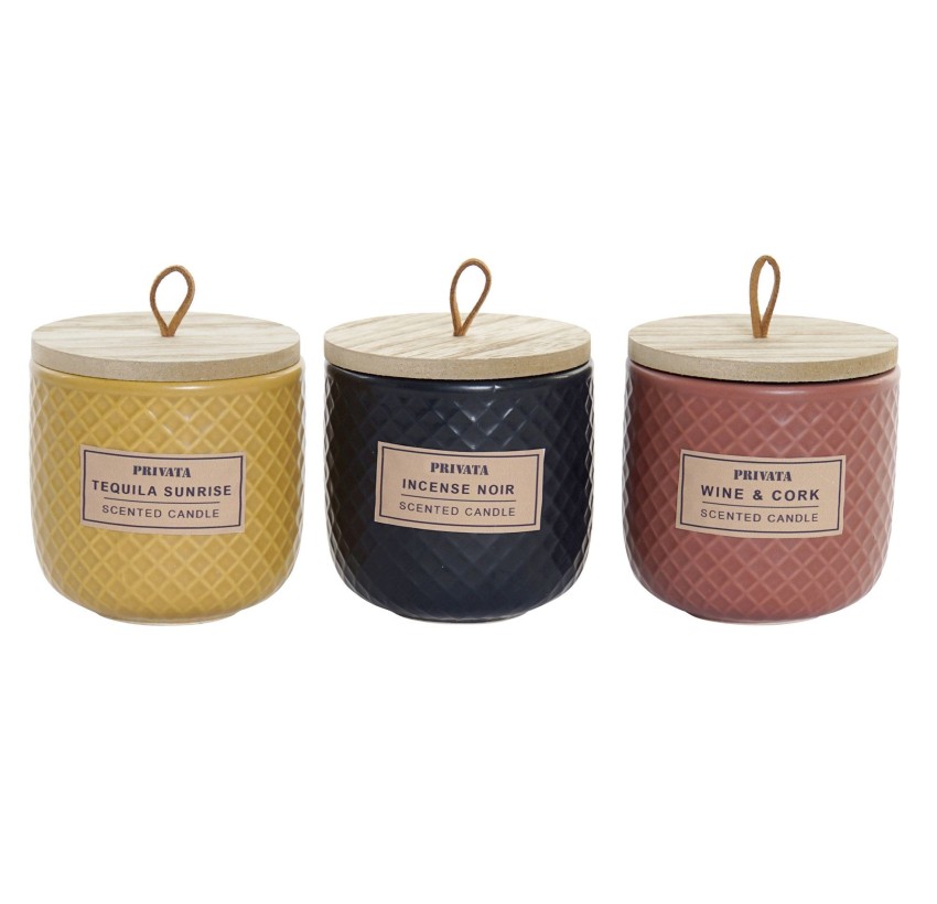 VELAS AROMÁTICAS SET 3 UNIDADES